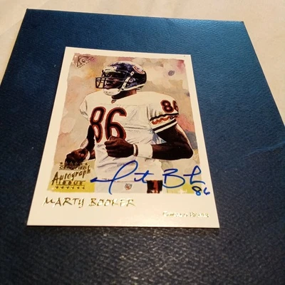 2002 Topps Gallery Marty Booker Autograph Bears - Image 1 of 2
