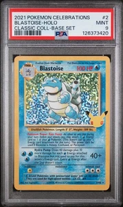 PSA 9 2021 POKEMON CELEBRATIONS CLASSIC COLLECTION #2 BLASTOISE HOLO - Picture 1 of 2