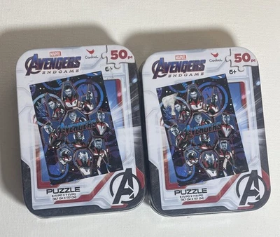 "Dos (2) PUZZLES MARVEL AVENGERS ENDGAME 50 PIEZAS LATA COLECCIONABLE 5x7"" NUEVO EN PAQUETE" Foto 1 de 4