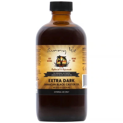 Sunny Isle Extra Dark Jamaican Black Castor Oil 8oz, 4oz, 2oz - Image 1 of 4