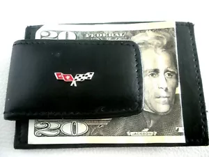 Corvette Racing flags Leather Magnetic Money clip and Credit Card Holder - Picture 1 of 2