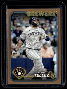 2024 Topps Series 1 Gold Border #343 Rowdy Tellez /2024 Milwaukee Brewers - Picture 1 of 2