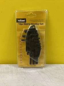 ROLSON 10pc METRIC HEX KEY SET - Picture 1 of 24