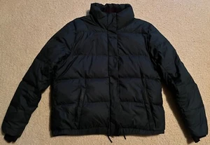 New Athleta Dark Green Puffer Down Winter Jacket Women XL - Picture 1 of 4