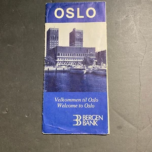 Oslo Bergen Bank 'Welcome to Oslo' Brochure - Vintage Travel Guide - Picture 1 of 5