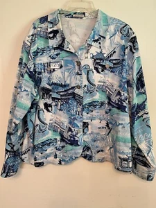 Erin London Blazer Jacket Size 2X Lightweight Stretch - Picture 1 of 11