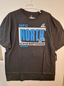 Detroit Lions NFC North Division Champions 2024 Long Sleeve Tee Men's 2XL NWT - Picture 1 of 3