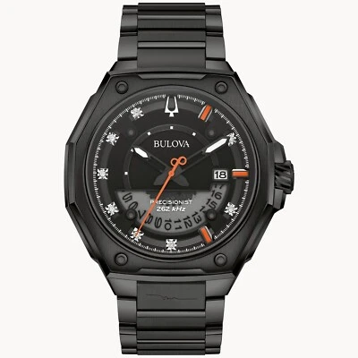 Bulova Men's Series X Quartz Calendar HPQ Precisionist Black Watch 45 MM 98D183 - Image 1 of 4