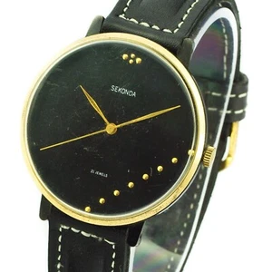 Sekonda Ultra Slim Soviet Vintage Mechanical Wristwatch men Watch classic - Picture 1 of 7