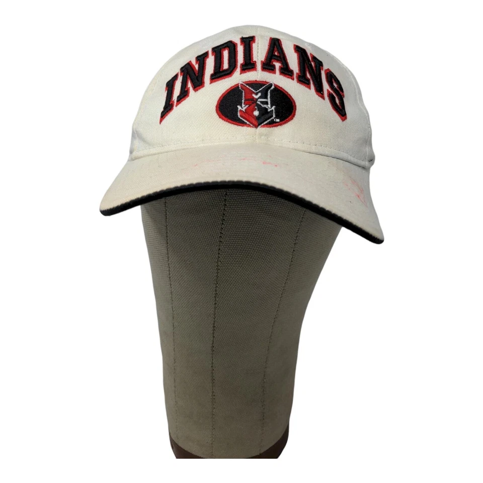 MLB Indianapolis Indians Snapback Hat Embroidered Cream Autographed SEE DESC - Image 1 of 4