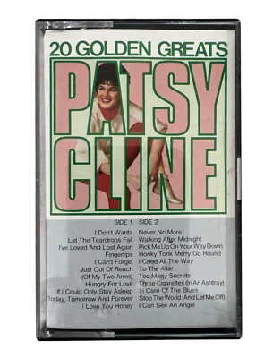 PATSY CLINES 20 GOLDEN GREATS CASETTE COUNTRY MCA - Image 1 of 4