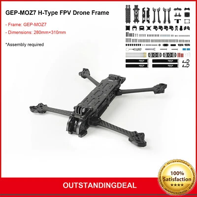 GEP-MOZ7 H-Type FPV Drone Frame 7-inch Propeller HD VTX Quadcopter Accessory ot2 - Image 1 of 4