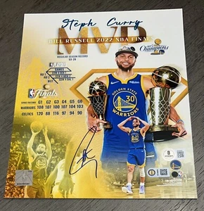 Stephen Curry Warriors 8x10 Fanatics 2022 NBA Finals MVP Signed Photo USASM BAS - Picture 1 of 5