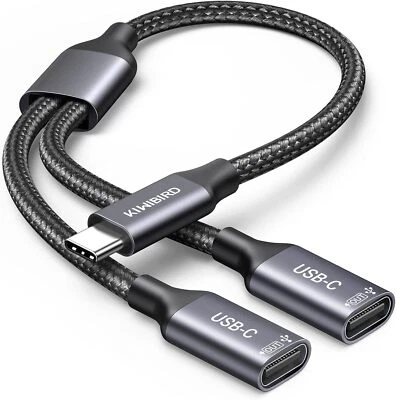KiWiBiRD USB C Splitter 2 Port Charging Data Power Extension,  USBC Splitter - Image 1 of 4