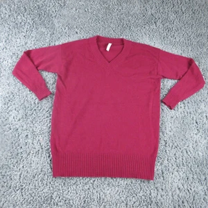 Athleta Pullover Damen Large Rot Langarm Wolle Kaschmir Mischung Pulli - Bild 1 von 13