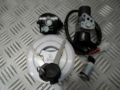 JUEGO COMPLETO DE INTERRUPTOR DE ENCENDIDO HONDA CBR125R CBR125 Y BLOQUEO DE ASIENTO Y TAPA DEL TANQUE 11-18 Foto 1 de 2