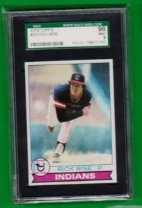 1979 Topps Rick WISE # 253 SGC 96 MINT = PSA 9 Indians - Picture 1 of 1