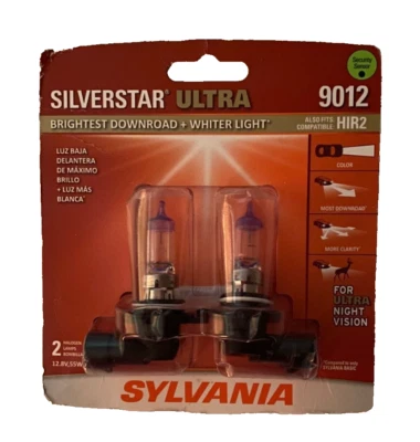 Lâmpadas de halogênio Sylvania Silverstar Ultra 9012 12,8V, 55W - Imagem 1 de 2