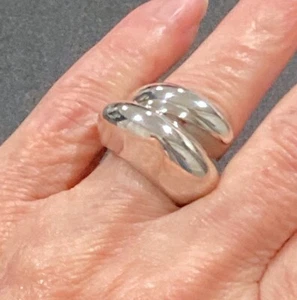 Robert Lee Morris RLM Studio Sterling Silver Modernist Bold Wrap Ring 11.2g Sz 6 - Picture 1 of 8