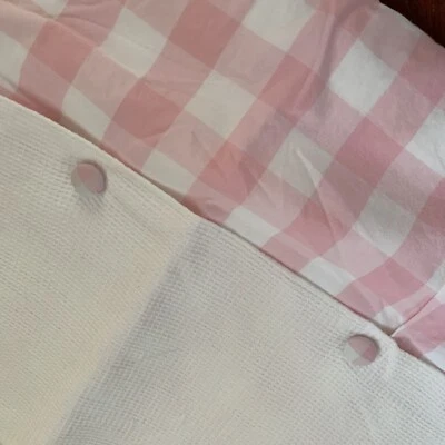 "Funda nórdica edredón Jacadi bebé/niño pequeño rosa búfalo cuadros 41"" x 47""" Foto 1 de 4