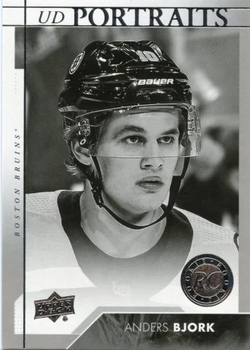 17/18 UPPER DECK UD PORTRAITS ROOKIE RC #P-101 ANDERS BJORK BRUINS *46335 - Image 1 of 1