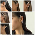 Women Silver Color Punk No Piercing Punk Fairy Elf Ear Clip Ear Cuff Earring