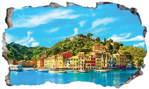 Portofino Italy Wall Smash Self Adhesive Sticker Wall Decal Print Poster Poster - Picture 1 of 1