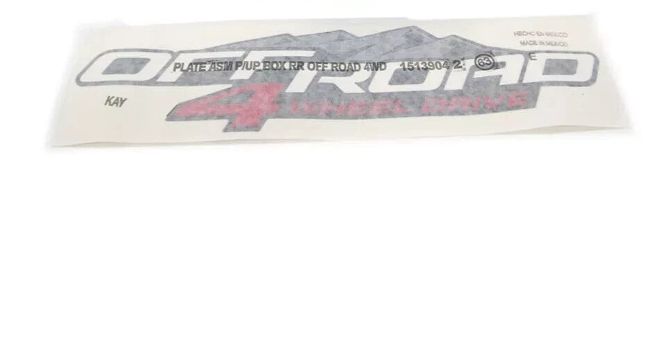 原始设备制造商全新后床拾音器盒贴花“越野 4 轮驱动”04-12 Canyon Colorado — 第 1/1 张图片