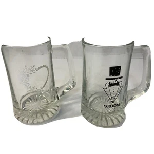 Bride and Groom Beer Mugs ( B&G 400) - Picture 1 of 7