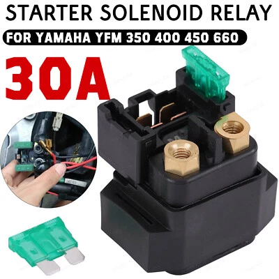 Starter Solenoid Relay For Yamaha YFM 350 400 450 660 Grizzly Kodiak Big Bear US Foto 1 de 4