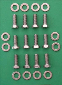 CHEVROLET V8 SB   265 283 350 400 STAINLESS HEX HEAD INLET MANIFOLD BOLTS - Picture 1 of 1