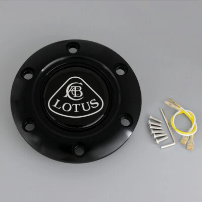 black LOTUS Horn Button Black For MOMO OMP NRG SPARCO VERTEX Steering Wheels - Image 1 of 4
