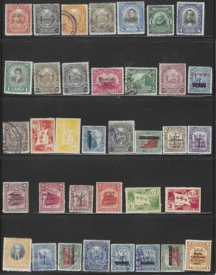 Nicaragua, Selección de 90 Estampillas Antiguas, Como Nuevas H. y Usadas Foto 1 de 4