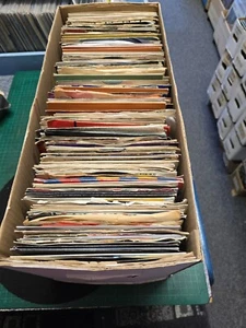 Box of 7" singles - Mostly 80's - approx 200 per box - Picture 1 of 1