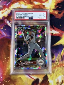 2011 Topps Chrome Atomic Refractor Buster Posey San Francisco Giants /225