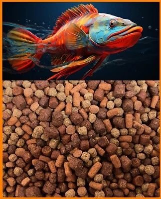 AQUATICBLENDEDFOODS GOURMET FLOATING & SINKING LARGE MIX,Cichlids,Carnivore,Spirulina,Krill,ABF91