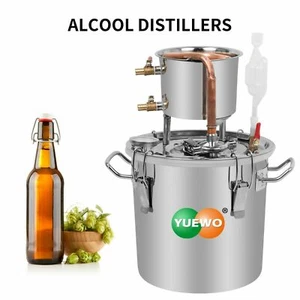 5 Gal  Alcohol Distiller Essential Copper Oil Water Brewing for Moonshine Still - Picture 1 of 8