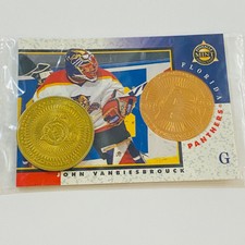 John Vanbiesbrouck Peter Forsberg 1998 Pinnacle Gold Mint PROMO SAMPLE sealed!