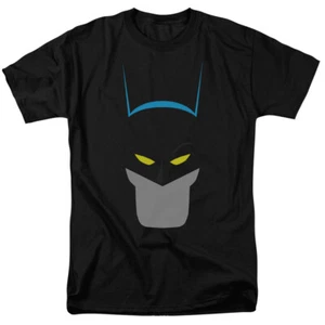 Batman Simplified Face Logo T Shirt Licensed Comic Book Tee Black - Picture 1 of 2