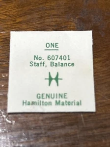 Hamilton Watch Part #607401 Balance Staff For Grades 752 753 754 - Picture 1 of 2