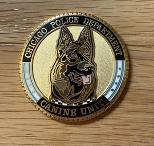Chicago Police Department PD Canine K9 Unit Loyalty - Courage - Integrity Coin - Picture 1 of 2