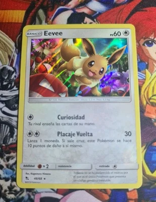 Pokemon Eevee  🇪🇸 Nm Hidden Fates Pokémon Holo Spanish Card Og Card  - Bild 1 von 4