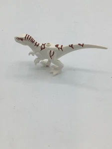 Lego Atrociraptor Dinosaurier Jurassic World weißer Raptor Figur Gelenkkiefer - Bild 1 von 5