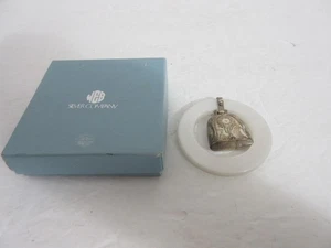 Vintage WEB Geburtsurkunde Sterlingsilber Baby Rassel Beißring & Box - Bild 1 von 10