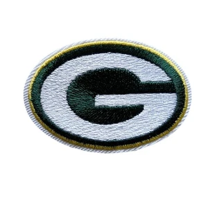 Green Bay Packers Iron On Embroidery Patch, Packers Football Patch 2.5" x 1.75" - Picture 1 of 2