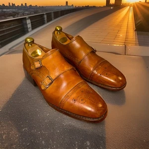 Allen Edmonds St. John's eleganter Schuh mit doppeltem Mönchsriemen Größe 10 - Bild 1 von 9