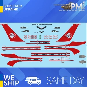 26 calcomanías 200-44 1/200 AIR ALGERIE AIRBUS A300B4 calcomanía láser - Imagen 1 de 2