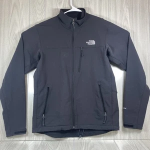The North Face APEX Mens Medium Black Jacket Soft Shell Zip Up - Picture 1 of 20
