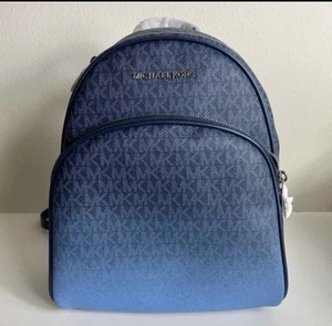 Michael Kors Abbey French Blue Ombre Medium Backpack - Picture 1 of 7