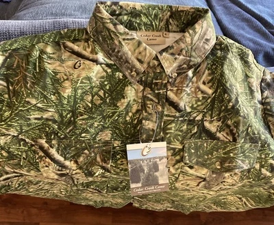 Ceder Creek Camo XL Short Sleeve Button Down Shirt NEW WITH TAGS Durable Soft - Image 1 of 4